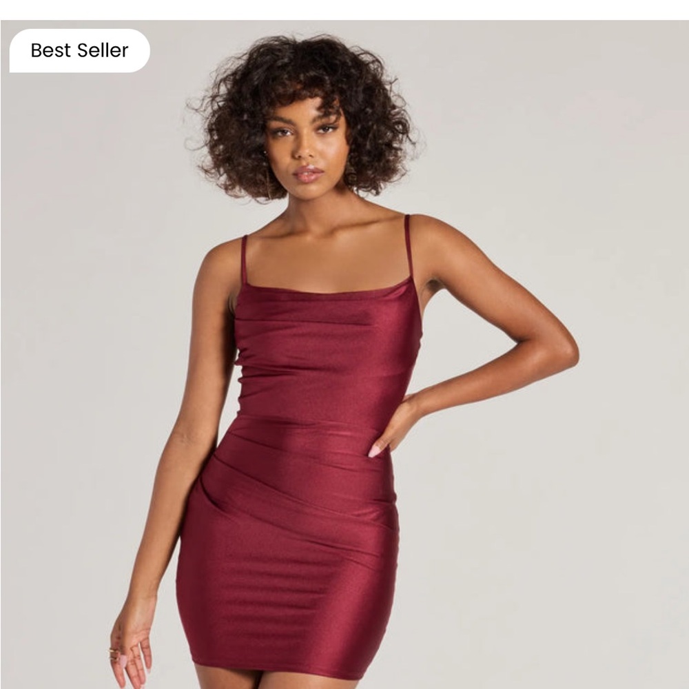 Allure Cowl Neck Bodycon Mini Dress size medium